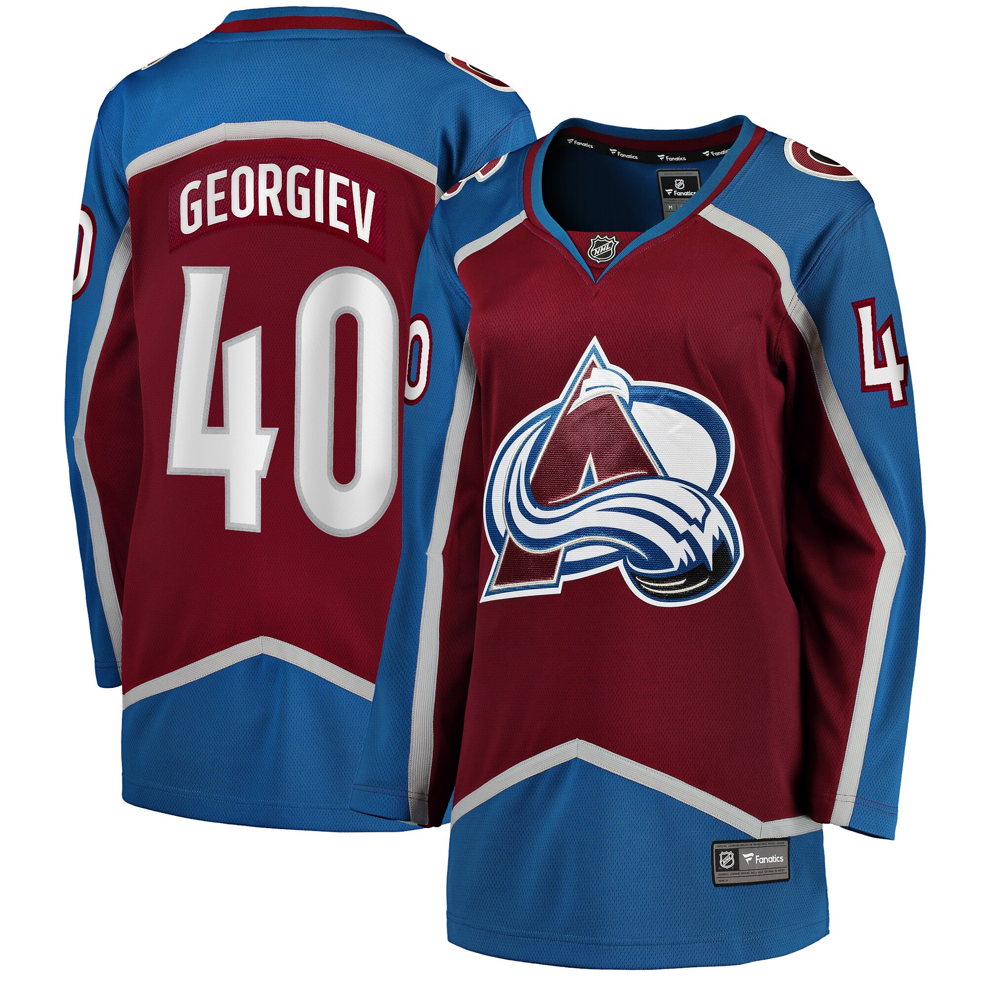 Alexandar Georgiev Colorado Avalanche Fanatics Women’s Home Breakaway   Jersey – Burgundy