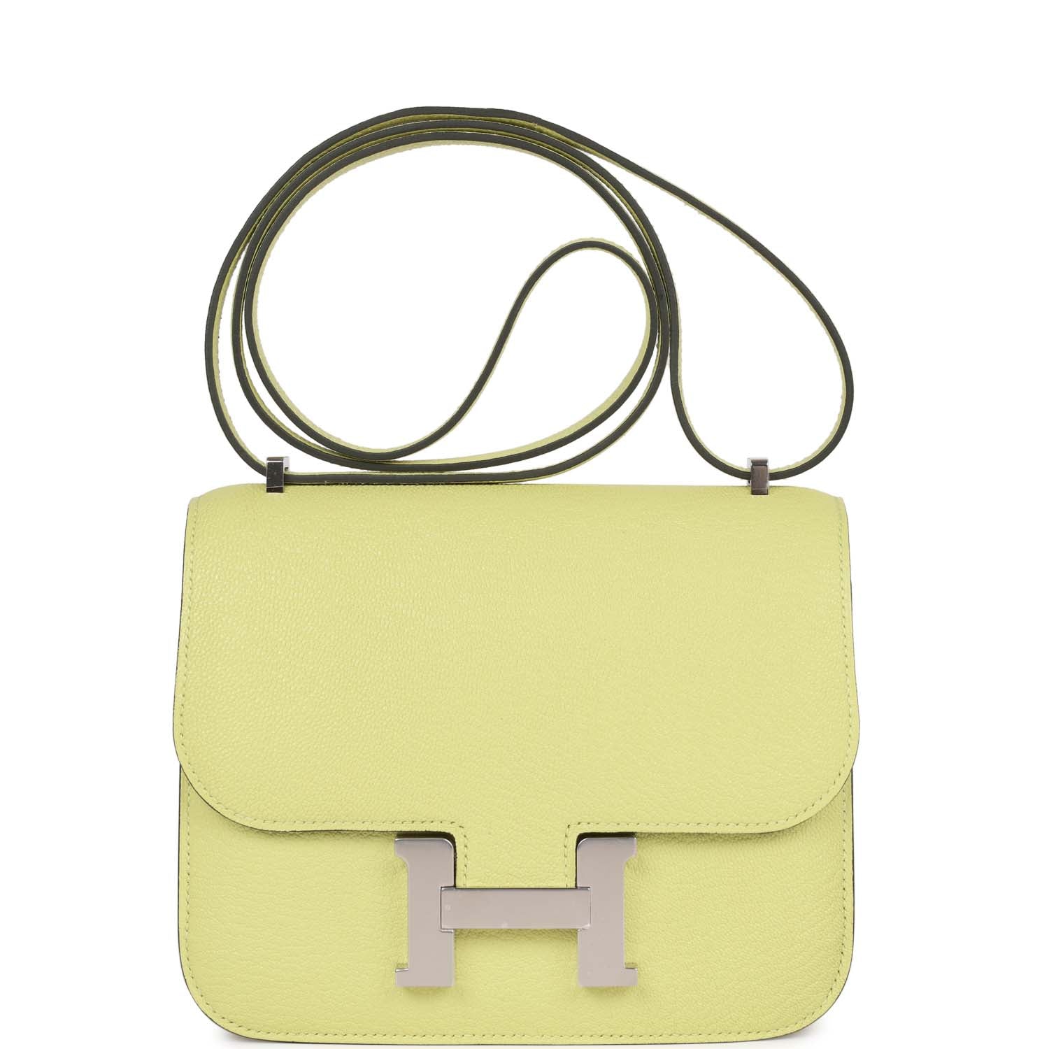 Constance 18 Jaune Bourgeon Chevre Palladium Hardware