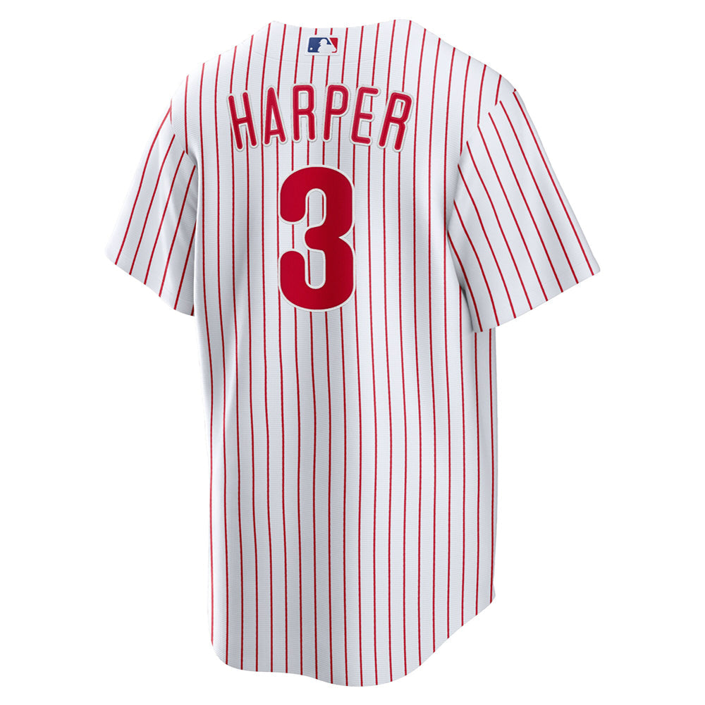 Men's Philadelphia Phillies Bryce Harper Home Player Name Jersey - White