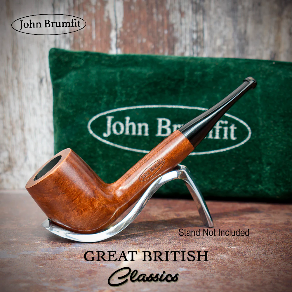 John Brumfit Great British Classics Briar Smoking Pipe - Billiard