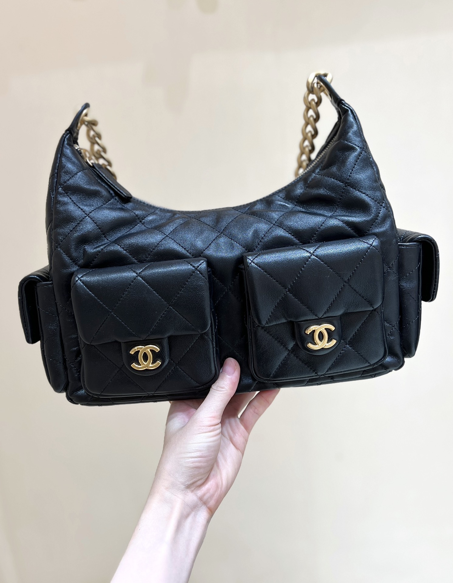 [15A] Chanel 25C Trendy Pockets Hobo Bag