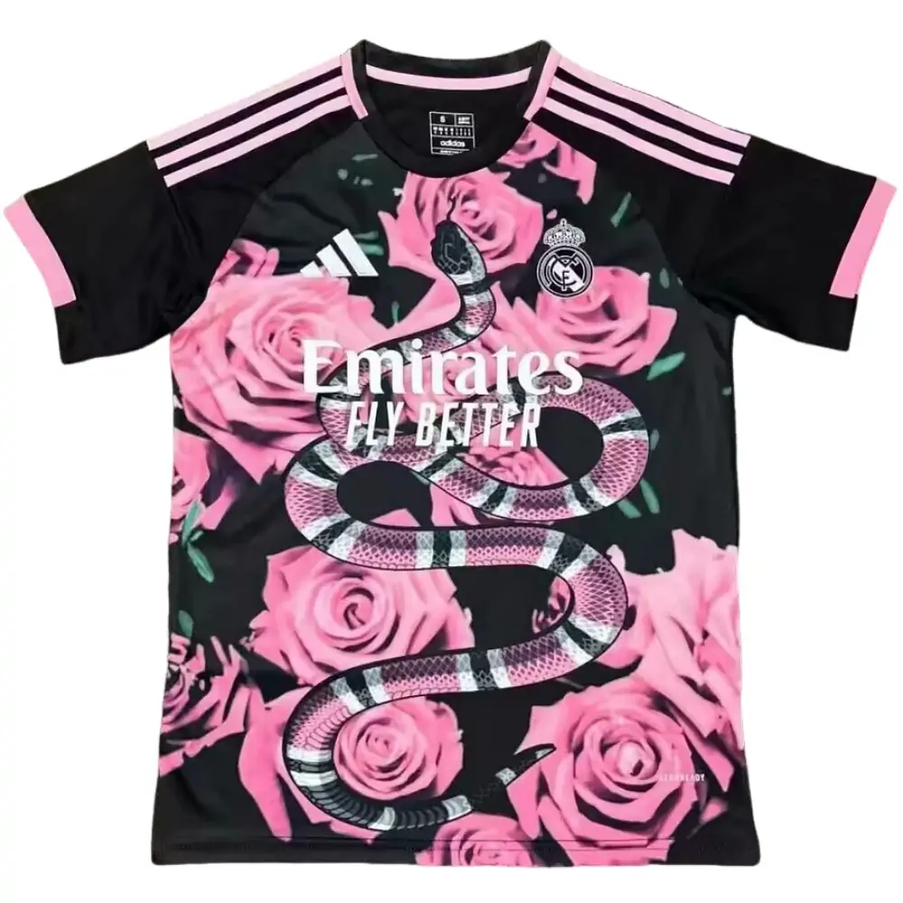 2025-26 Season - Real Madrid Pink Rose Snake - Jersey - Fan Edition