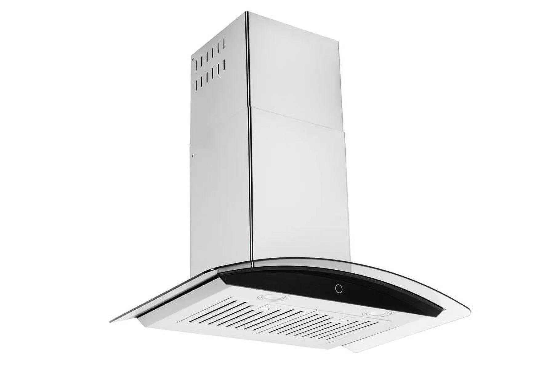 Hauslane|Chef Series WM-639 30-inch Wall Mounted Range Hood | Contemporary Design Professional Suction | Dishwasher Safe Baffle Filters, 3 Speed Settings, Touch Control Panel