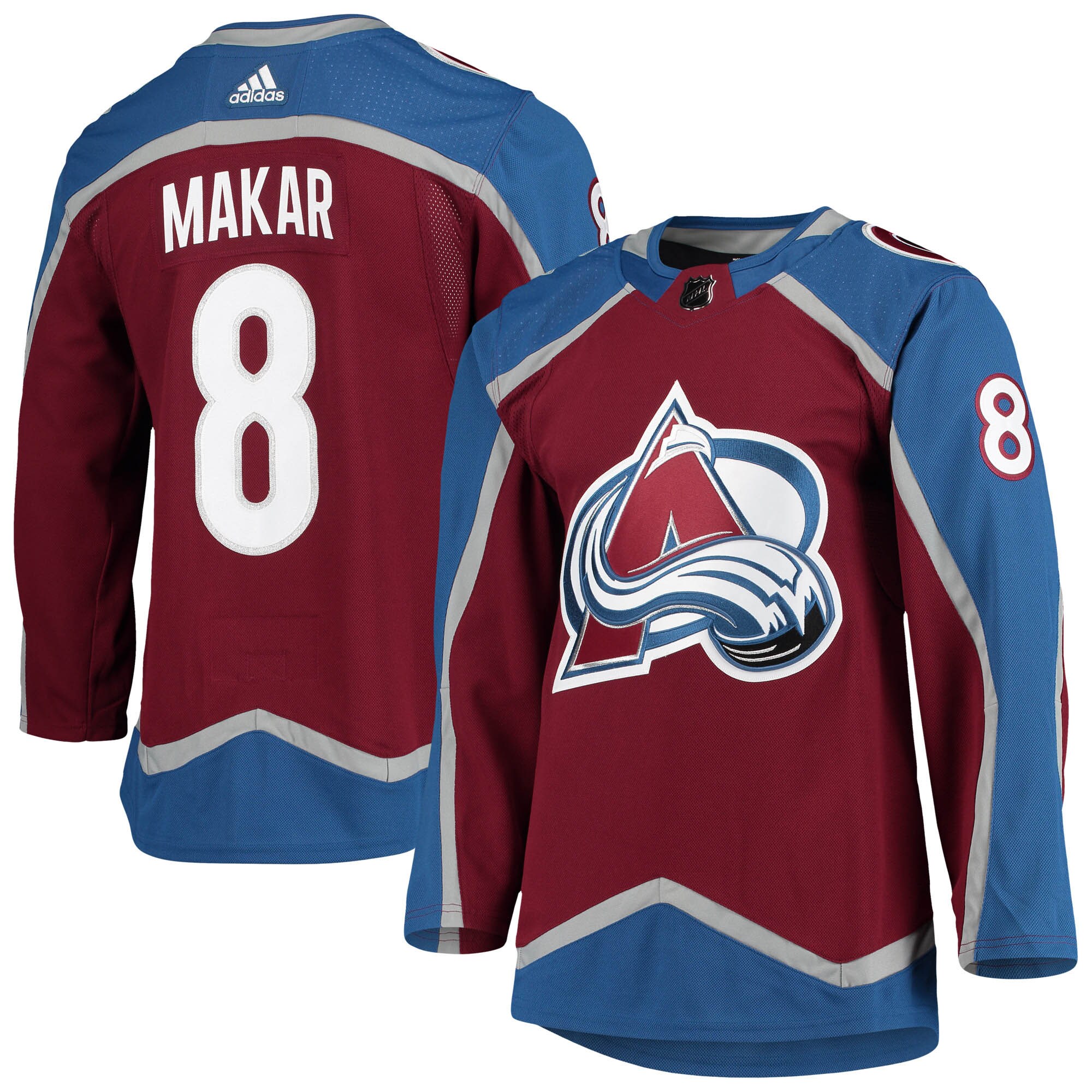 Cale Makar Colorado Avalanche  Home Primegreen    Jersey – Burgundy