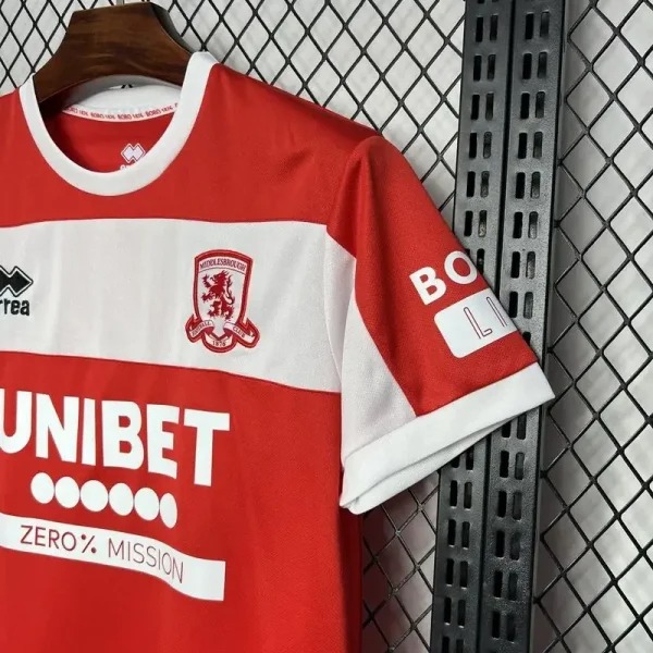 2024/2025 Middlesbrough Home Football Shirt 1:1 Thai Quality