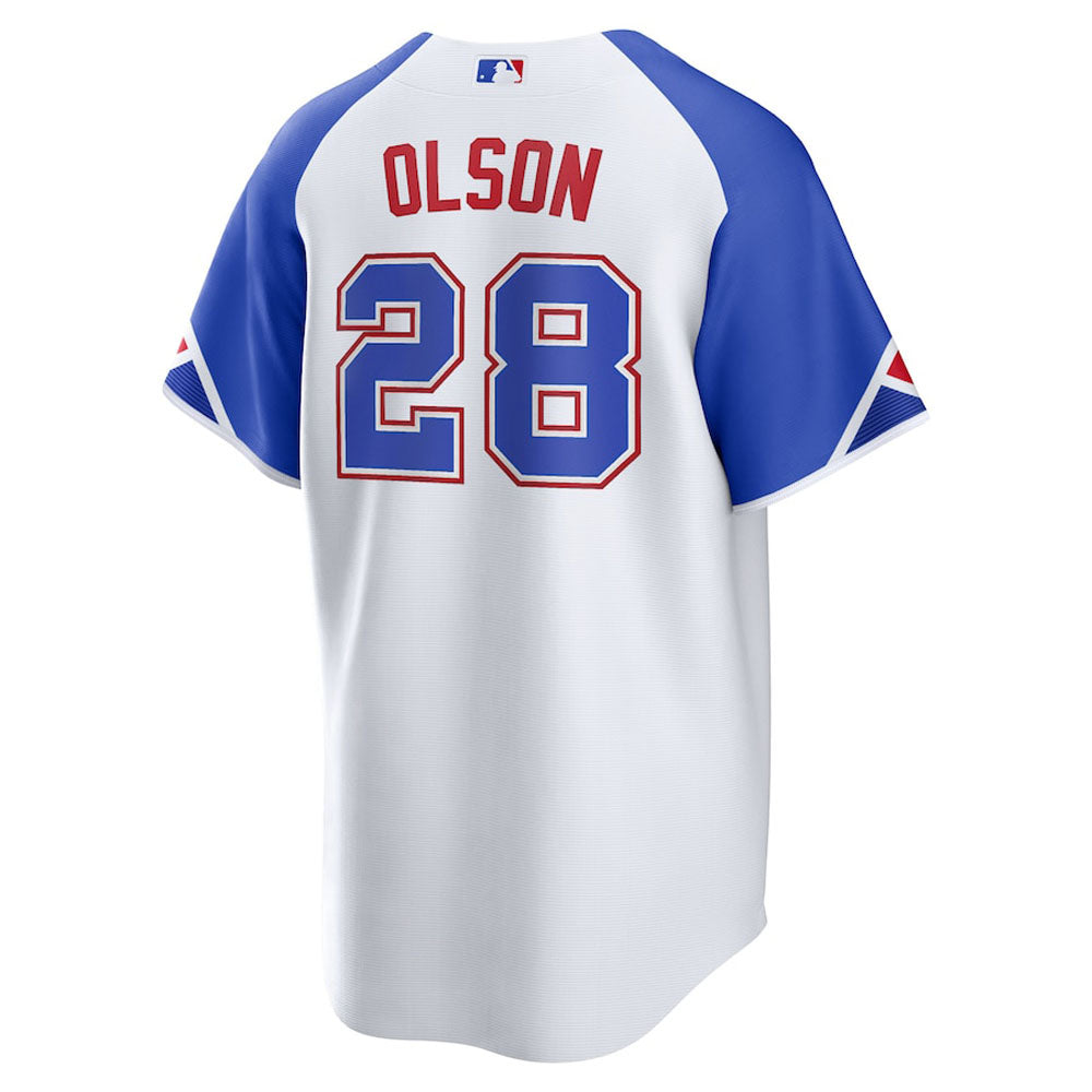 Men's Atlanta Braves Matt Olson 2023 City Connect Replica Jersey - White