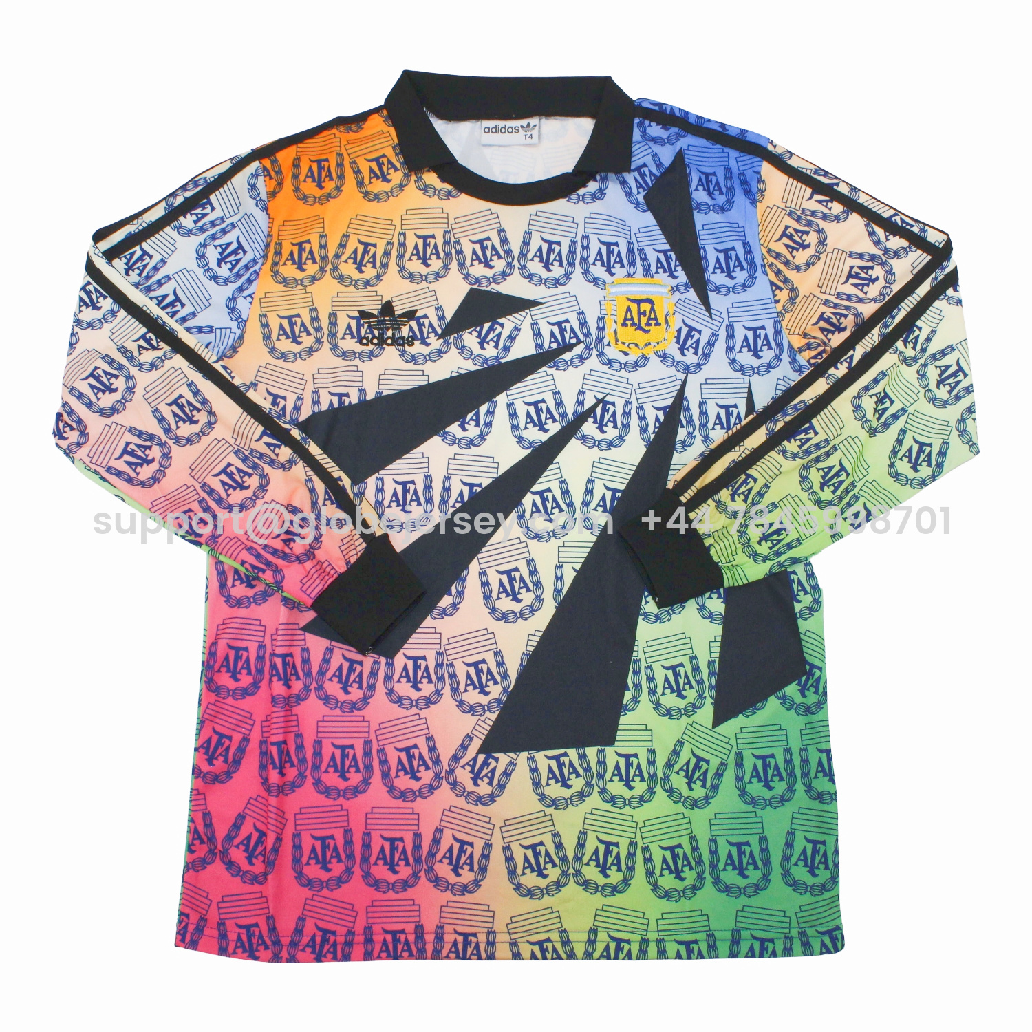 Retro Argentina 1994 Multicolor Goalkeeper Long Sleeves Jersey