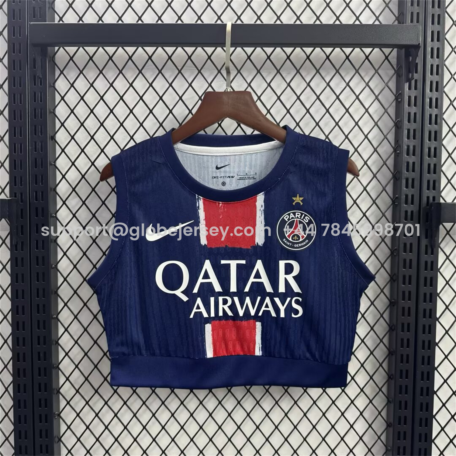 Women's Paris Saint-Germain PSG 2025 Champions League Eiffel Tower Star Yoga Vest