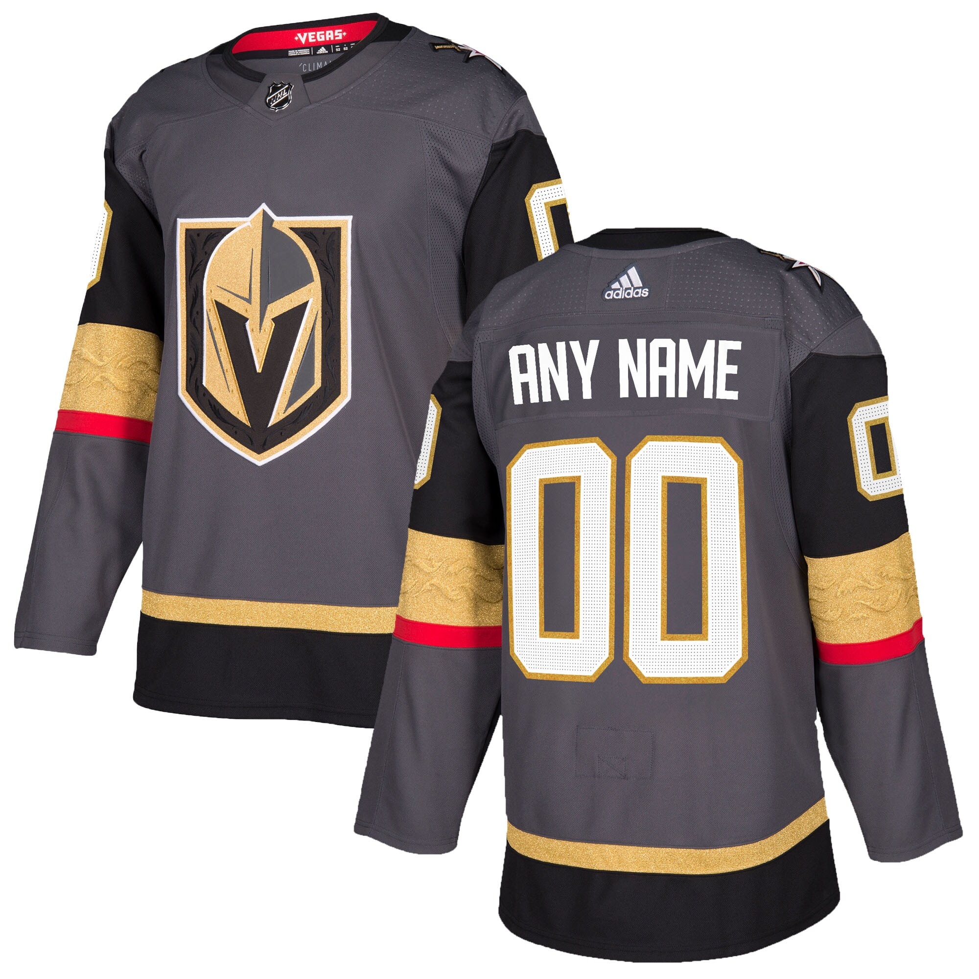 Vegas Golden Knights  Alternate  Custom Jersey – Gray