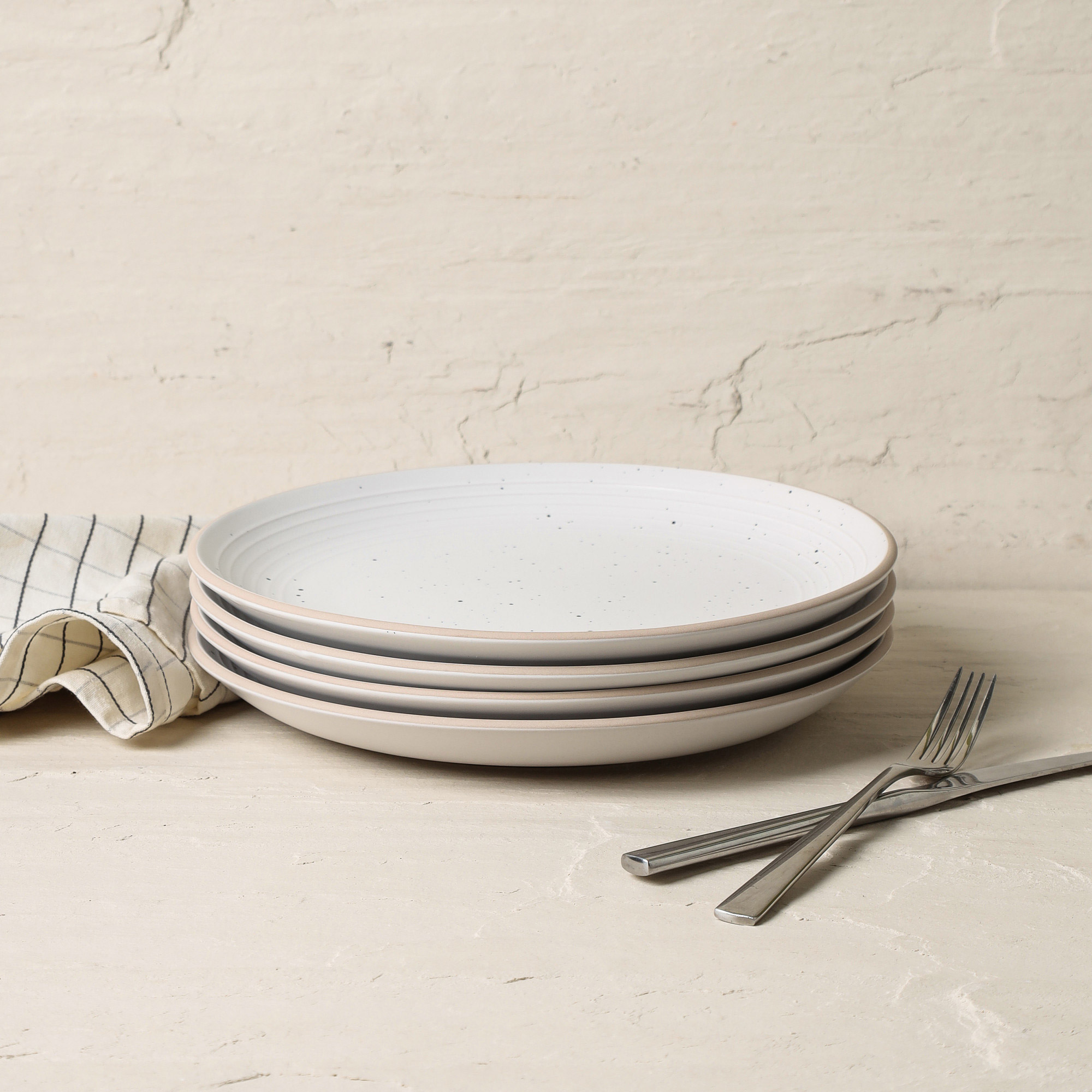 Stone + Lain Lauren 12-piece Stoneware Dinnerware Set