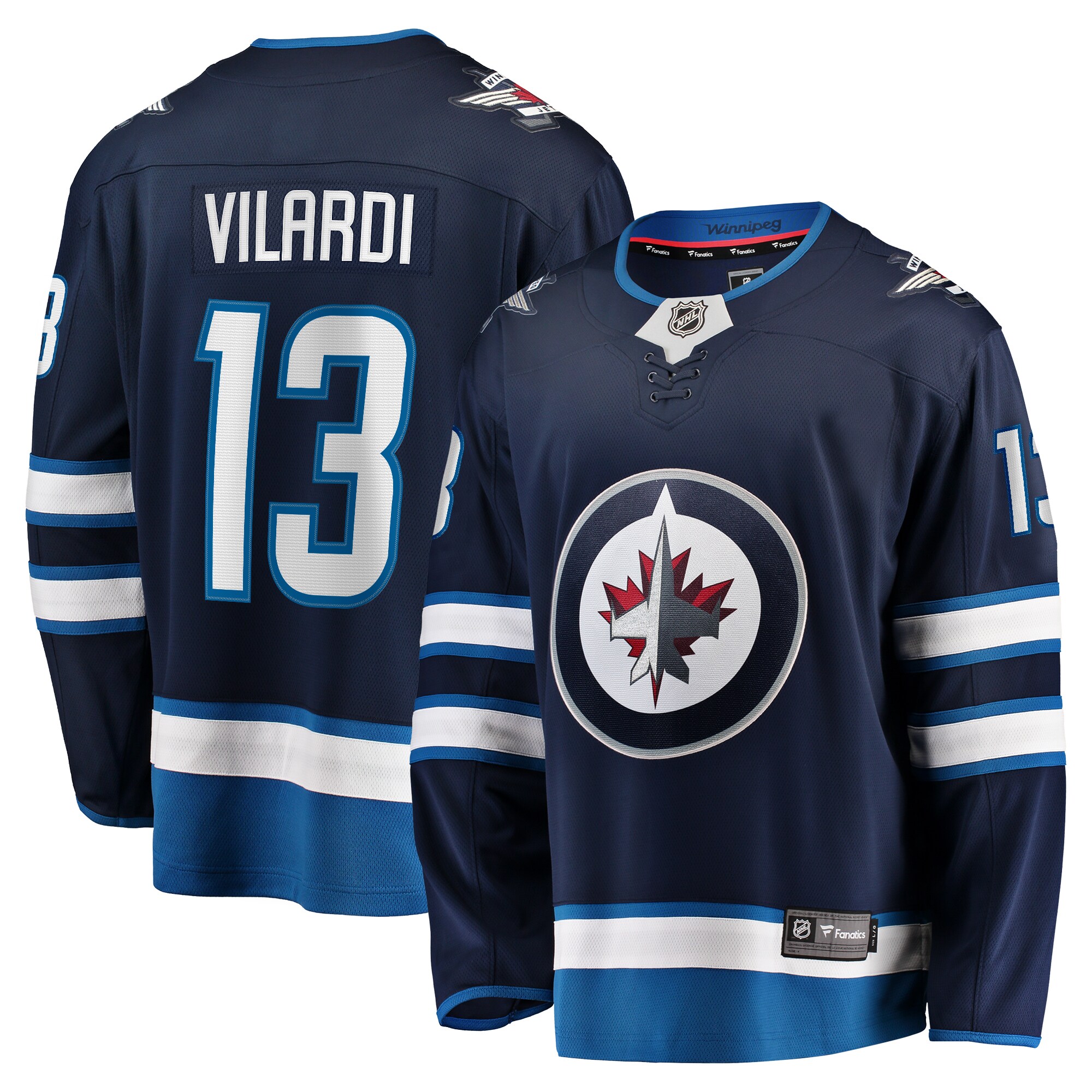 Gabriel Vilardi Winnipeg Jets Fanatics Home Premier Breakaway   Jersey – Navy