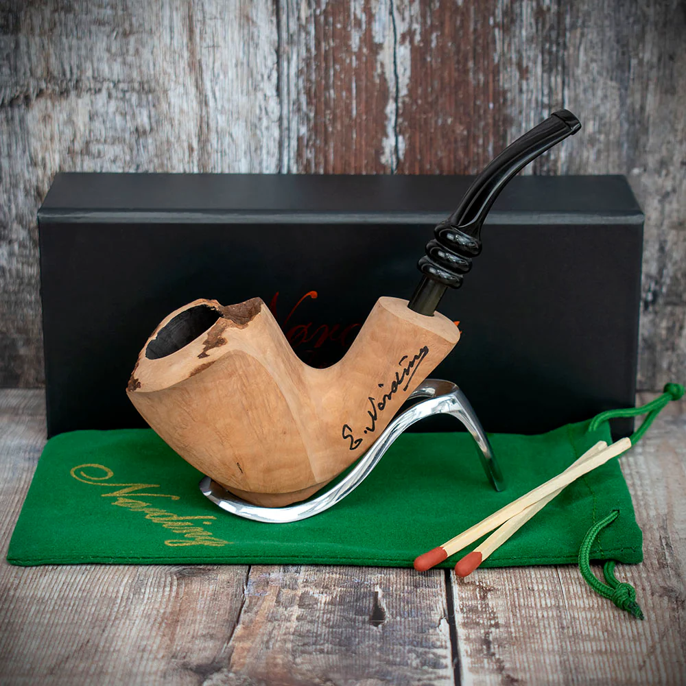 Erik Nording Signature Smooth Briar Pipe - No.08