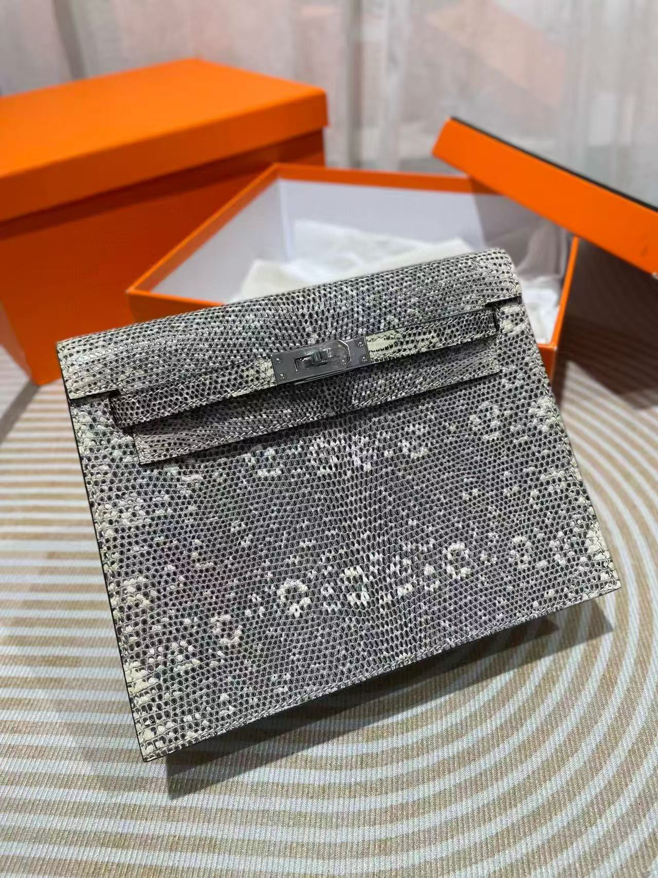 Hermes Advanced customization Kelly 25 Lizard skin