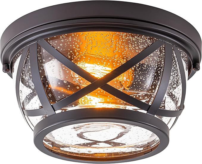 MELLOWWLITE Bronze Flush Mount Ceiling Light Fixtures