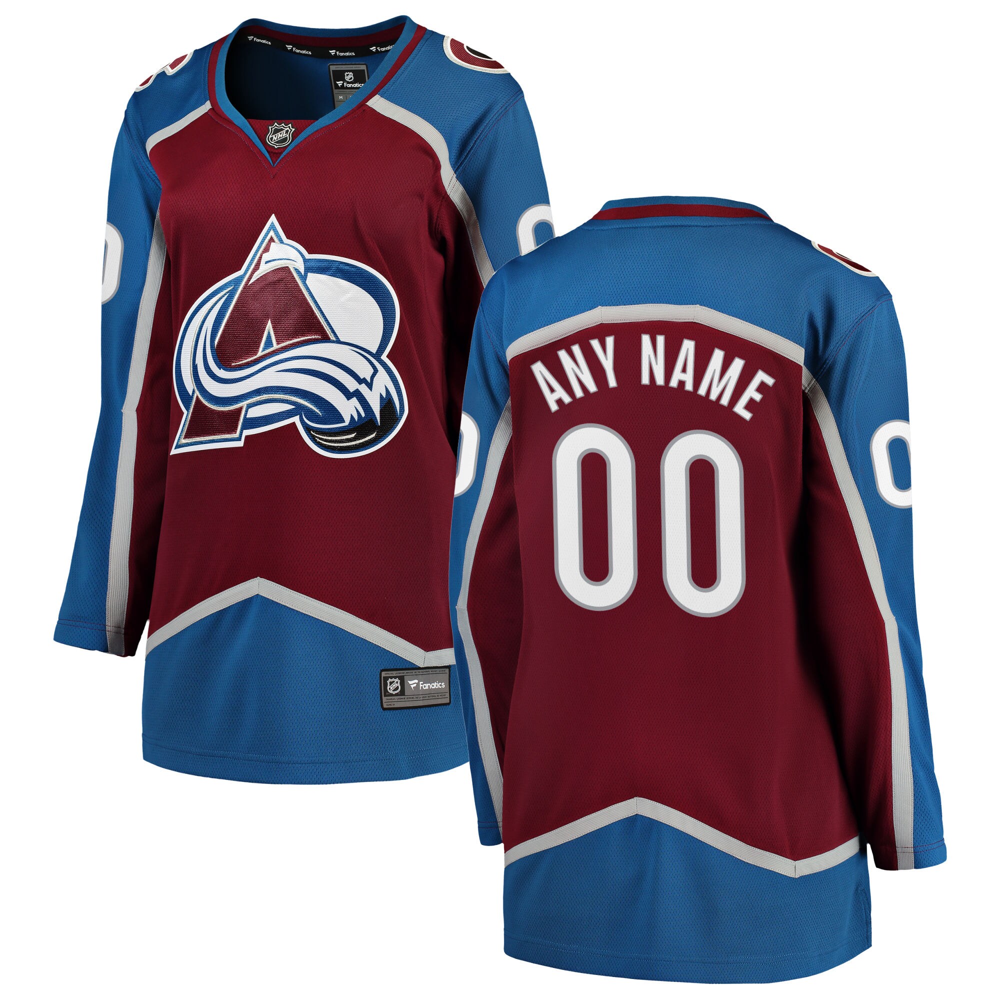 Colorado Avalanche Fanatics Women’s Home Breakaway Custom Jersey – Maroon