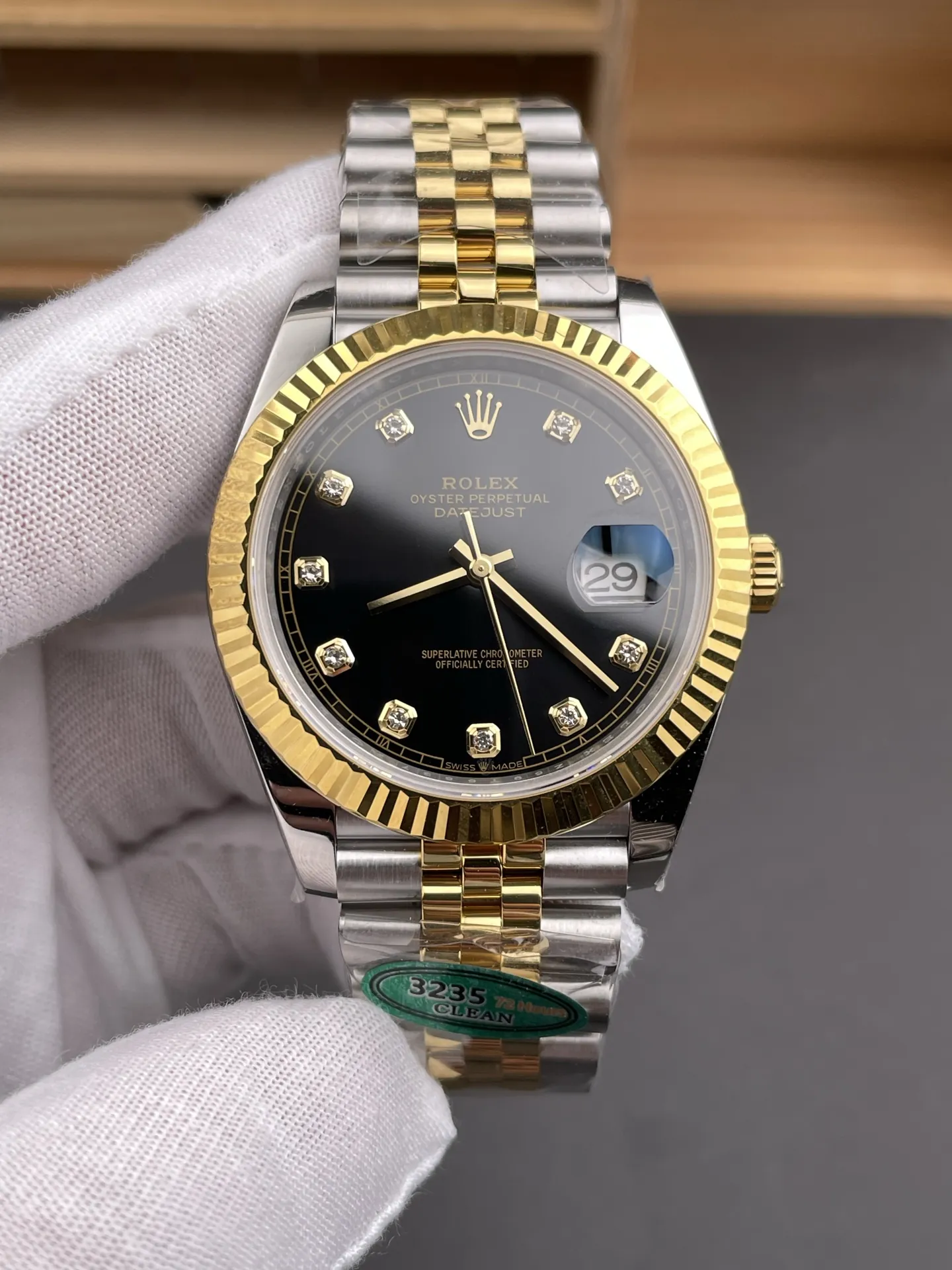 Rolex Datejust Two-Tone Black 41mm
