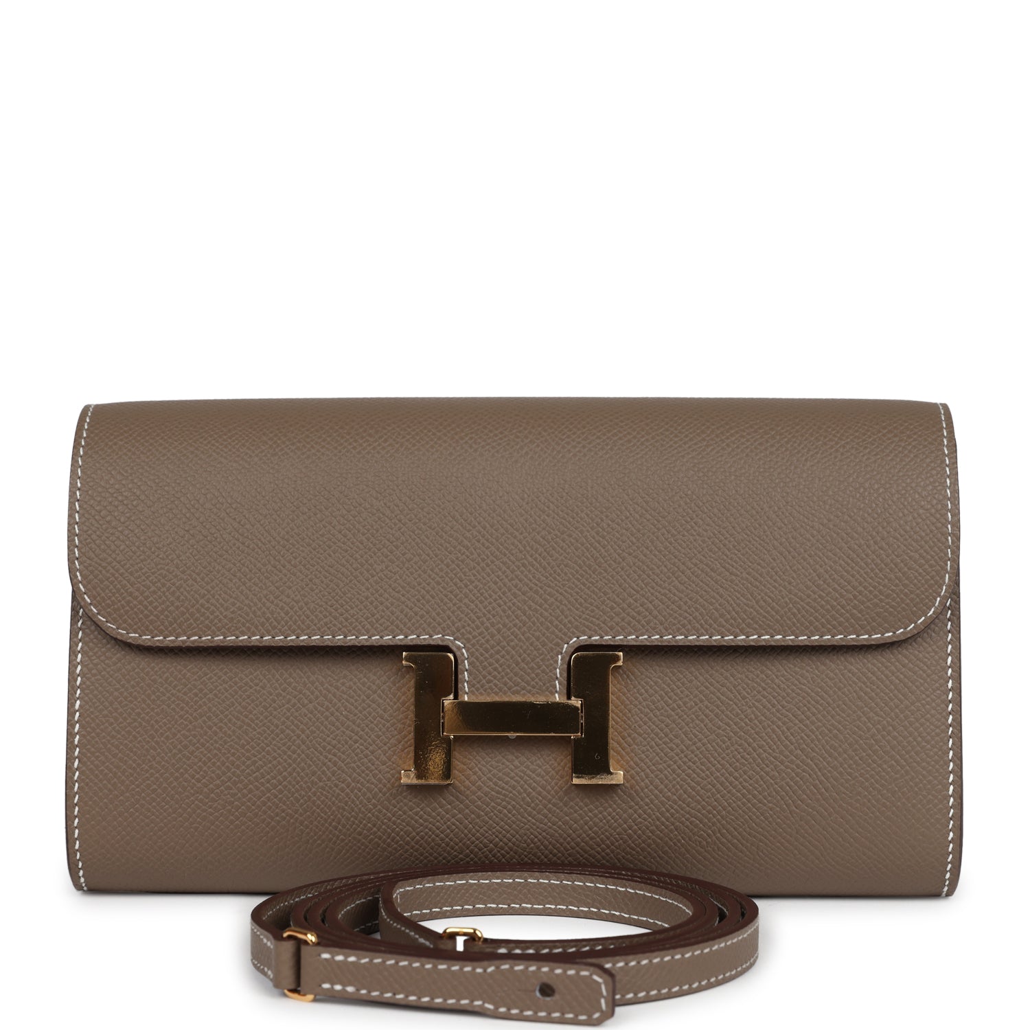 Constance Wallet To Go Etoupe Epsom Gold Hardware