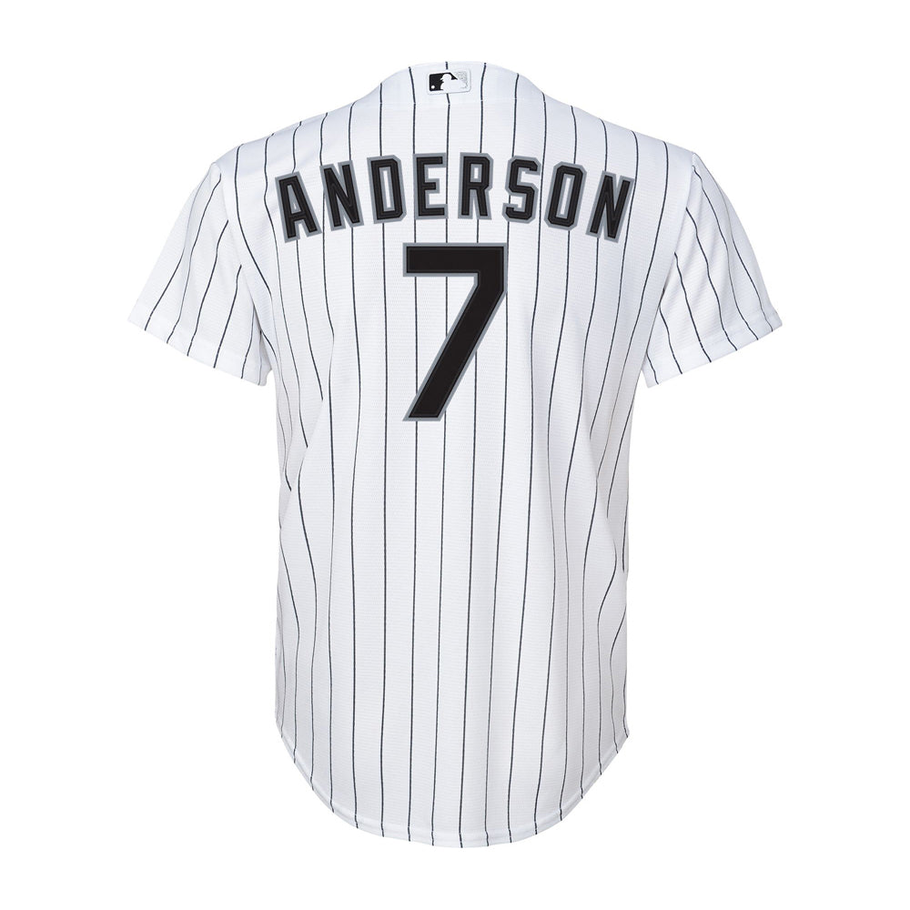 Youth Chicago White Sox Tim Anderson Cool Base Replica Jersey White