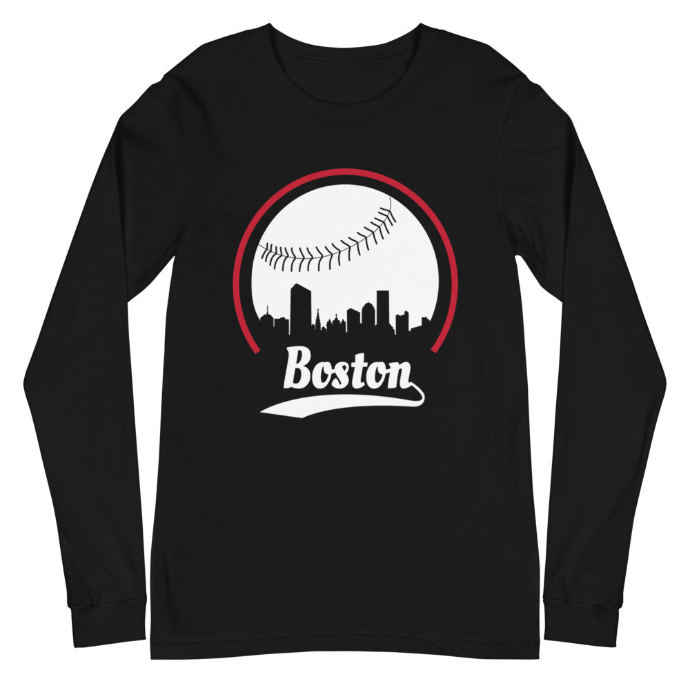 Unisex Boston Red Sox Baseball Long Sleeve Tee Shirt