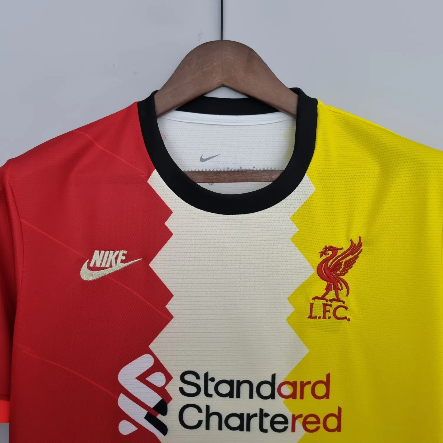 2022/23 Liverpool red and beige fan jersey