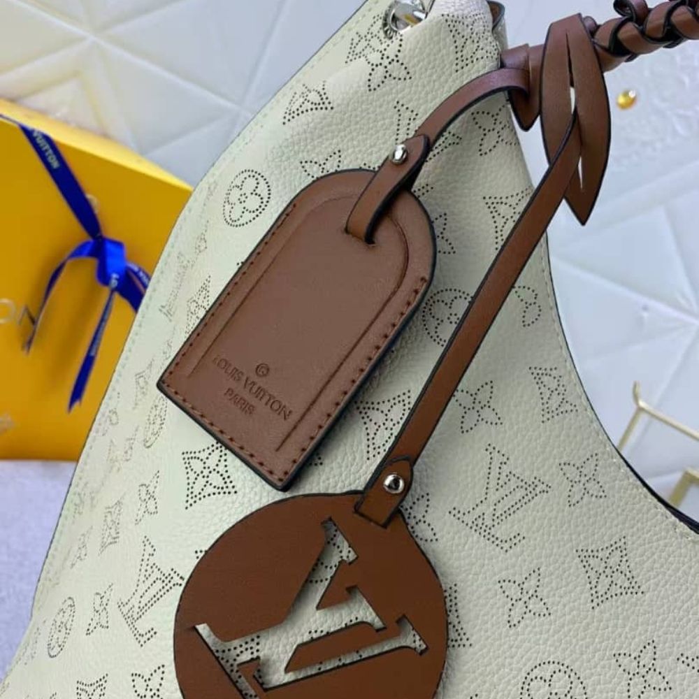 Louis Vuitton Carmel Hobo Mahina Leather Bag 15.7 Inches