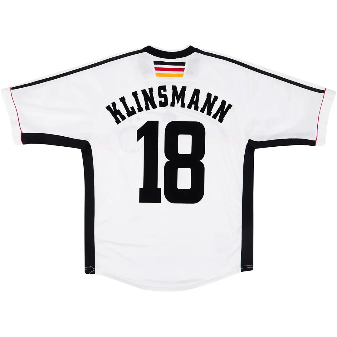 KLINSMANN #18 Germany 1998 Home Retro Football Jersey