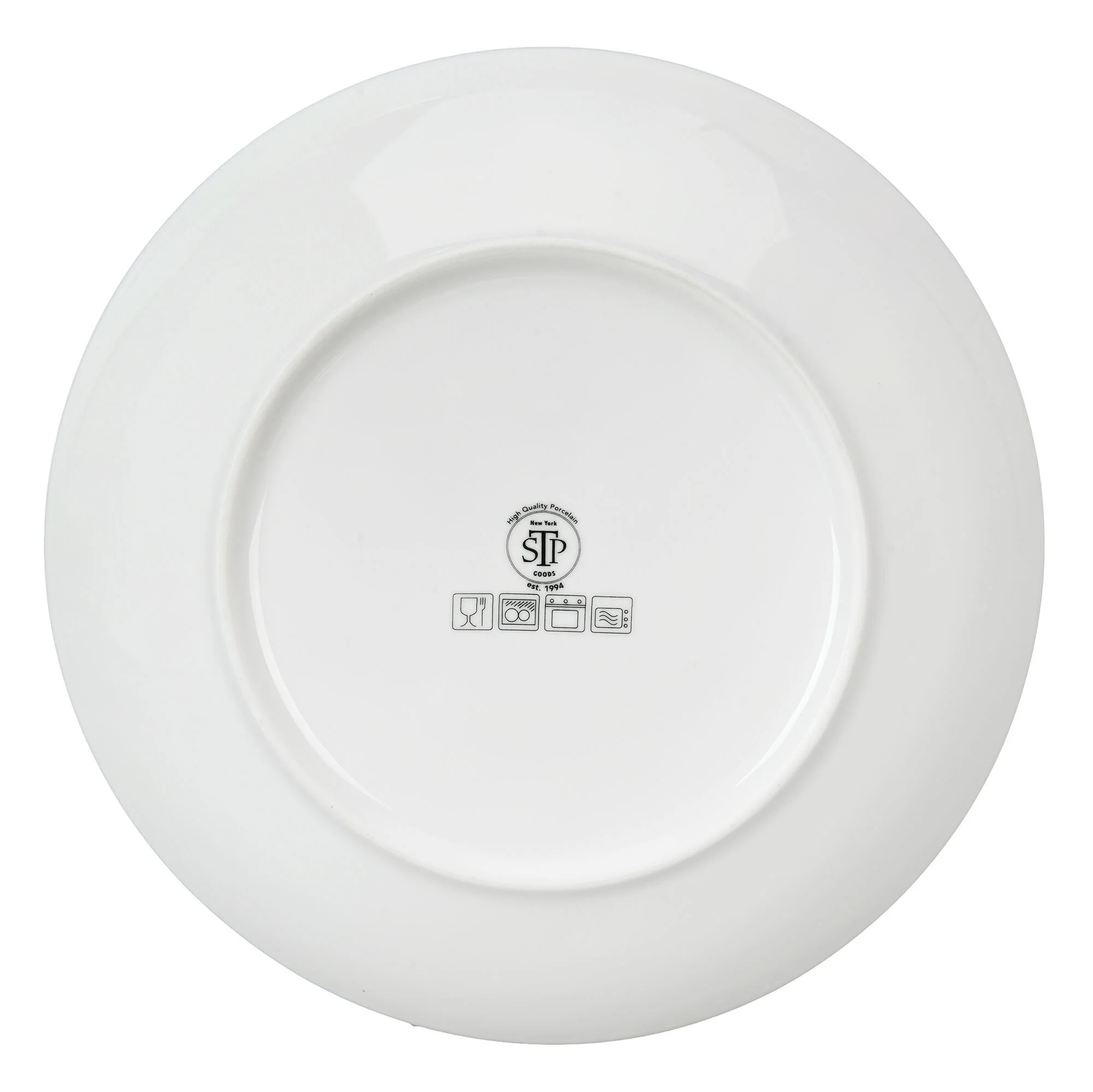 STP GOODS Melodie de Fleurs Bone China Dinnerware Set of 24 Service for 6 24-Piece Dish Set of Plates and Bowls, Blue Gold White