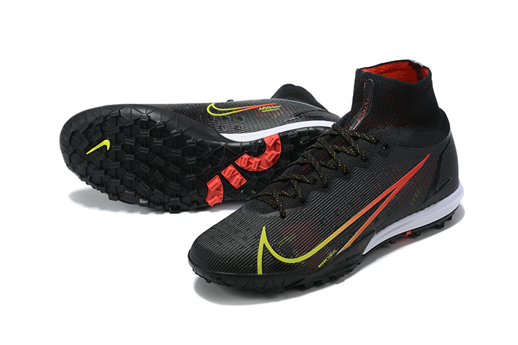 Assassin 14th generation high-top fully knitted waterproof MD air cushion grass stud football shoes