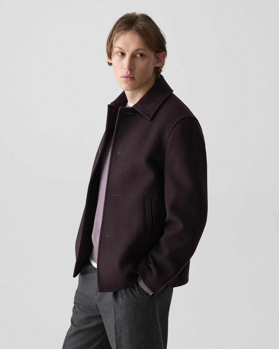 Peacoat in Plush Melton