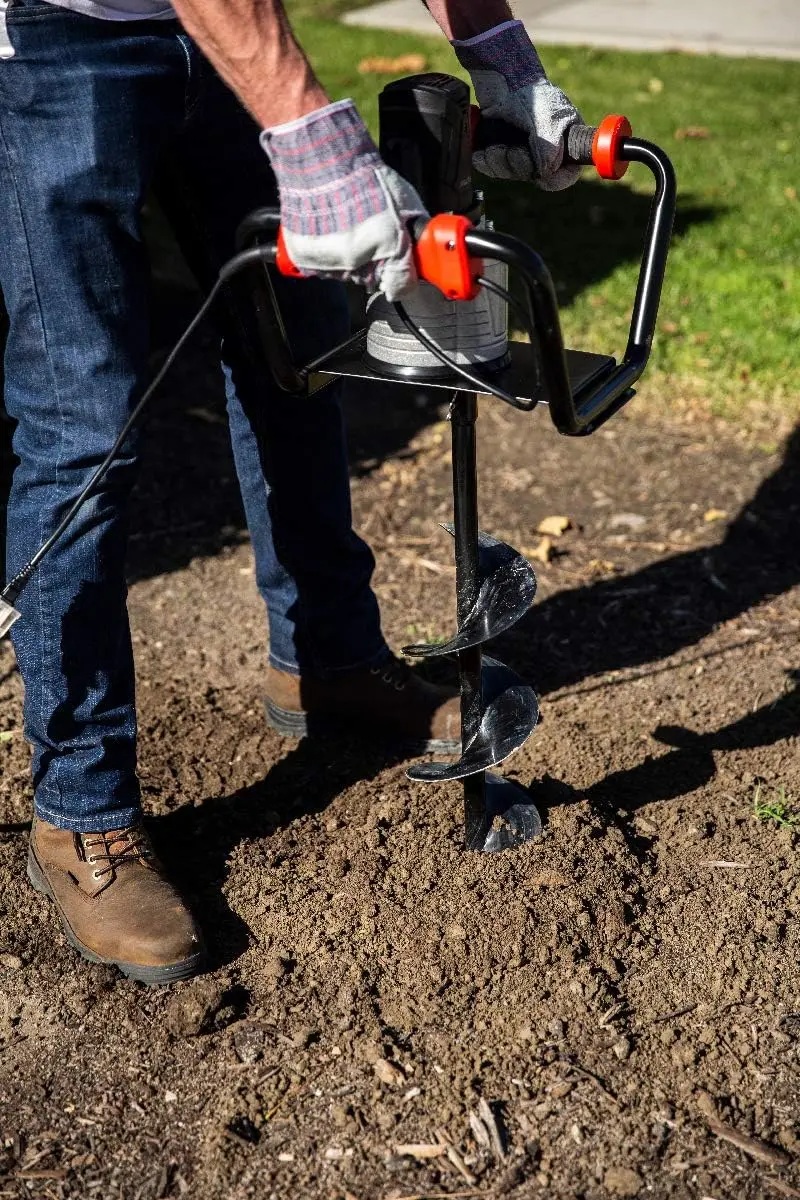 1500W Industrial Trencher – Dual-Mode Soil Excavator with 6-Inch Auger Bit Kit & Power Head Assembly