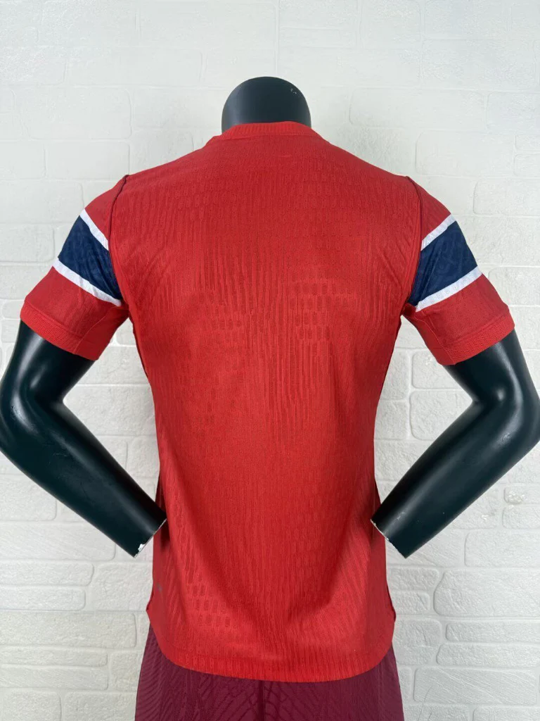 Norway 2026 World Cup Red/Navy/White Home Player Version Jersey