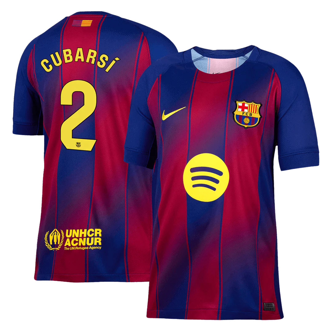 CUBARSÍ #2 Barcelona Home Soccer Jersey 2025/26