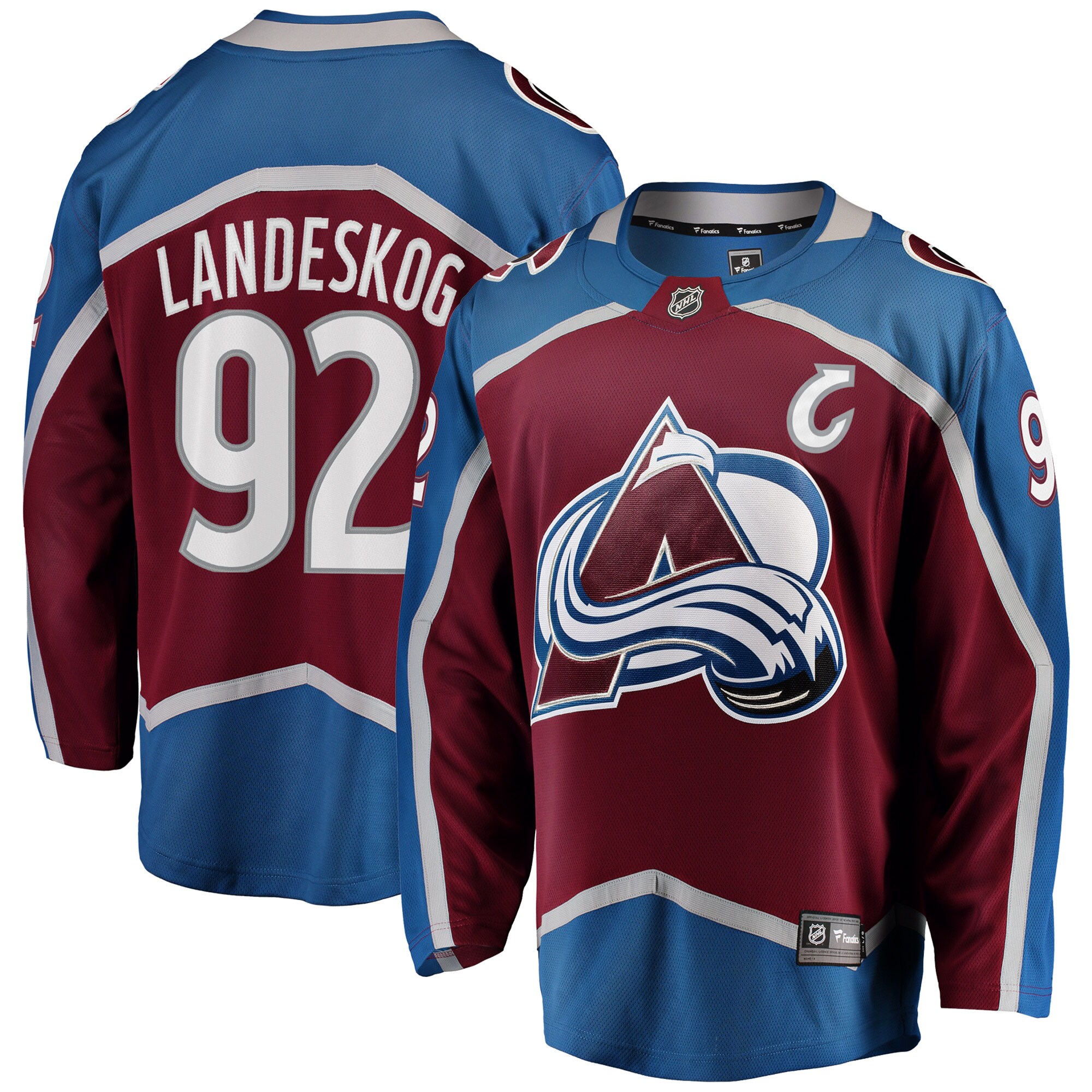 Gabriel Landeskog Colorado Avalanche Fanatics Breakaway   Jersey – Burgundy