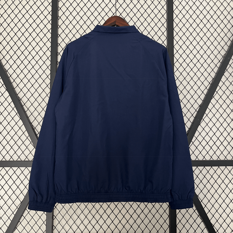 2024/2025 Arsenal Reversible Windbreaker Black-Black and Purple Soccer Jersey 1:1 Thai Quality