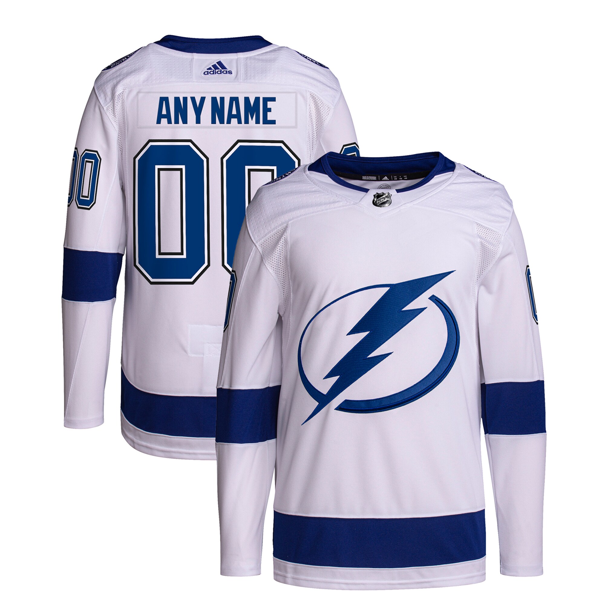 Tampa Bay Lightning   Away  Primegreen  Custom Jersey – White