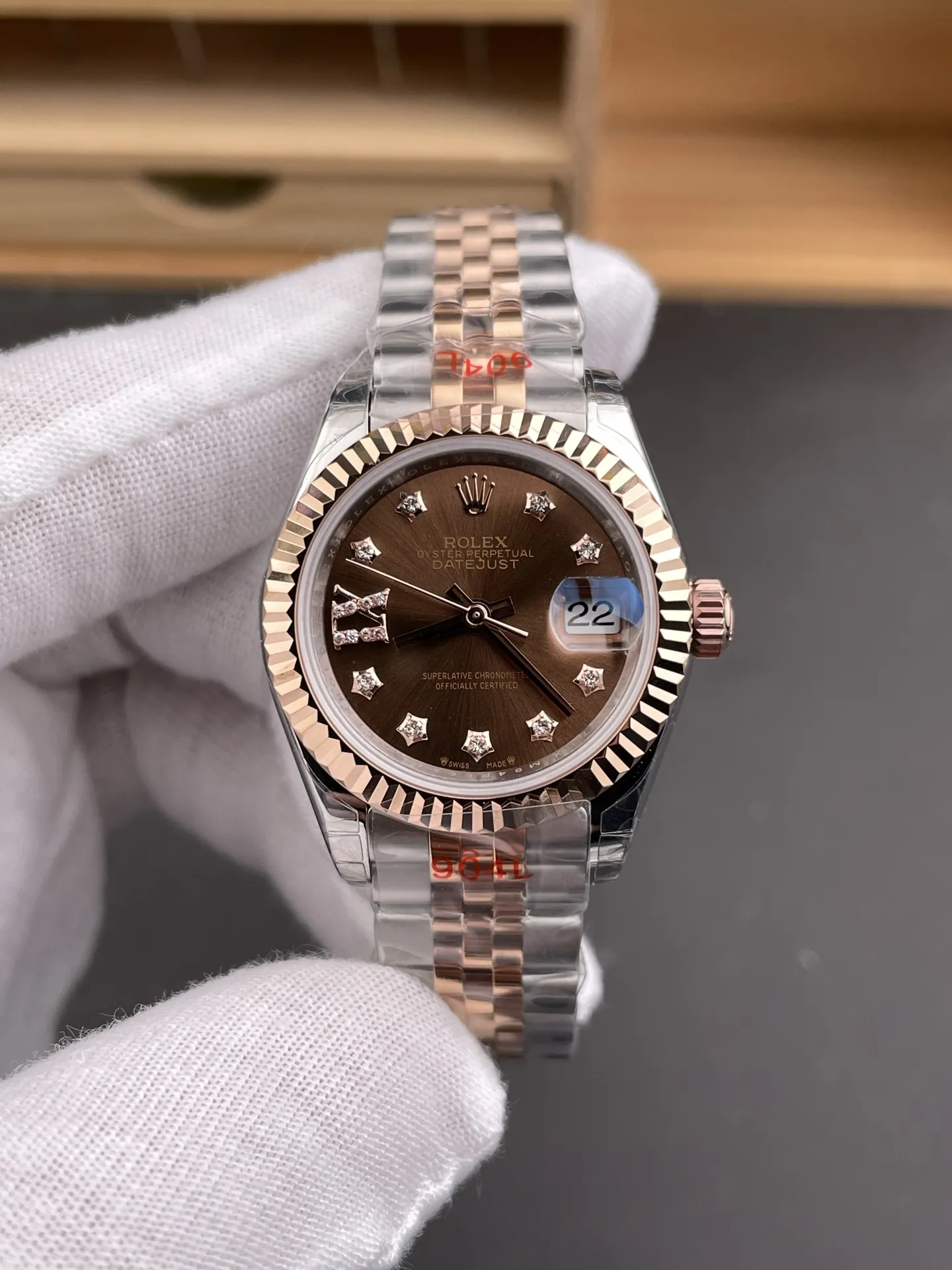 Rolex Datejust Rose Gold Ladies 28mm