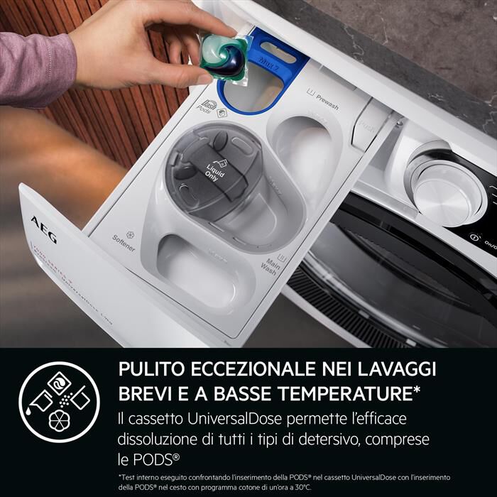 AEG - Lavatrice LR7FD104V 10Kg Classe A-Bianco