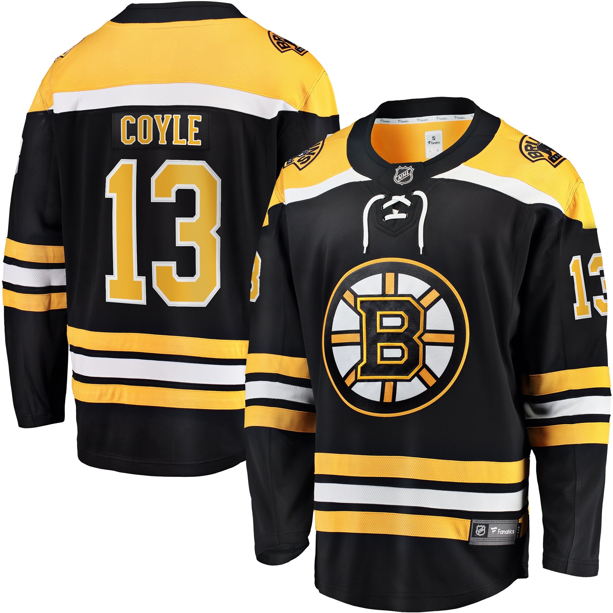 Charlie Coyle Boston Bruins Fanatics Home Breakaway  Jersey – Black