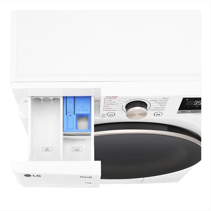 LG - Lavatrice AI DD R7 F4R7011TSWG 11kg Classe A-Bianca