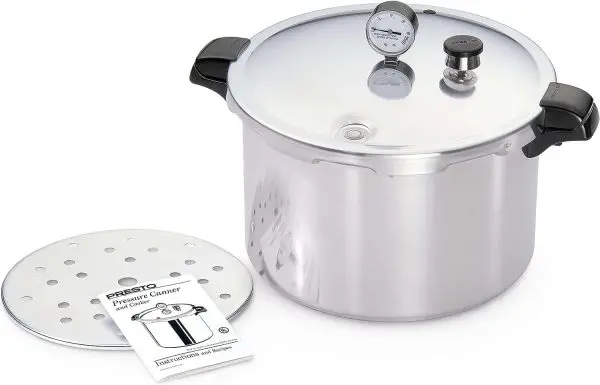 16-Quart Aluminum Pressure Canner – Heavy-Duty Silver Cookware for Home Canning