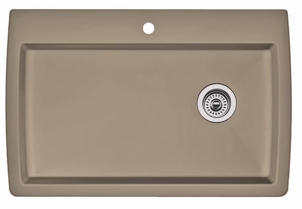 BLANCO DIAMOND Cafe Brown Non-Porous Composite Single Bowl Sink