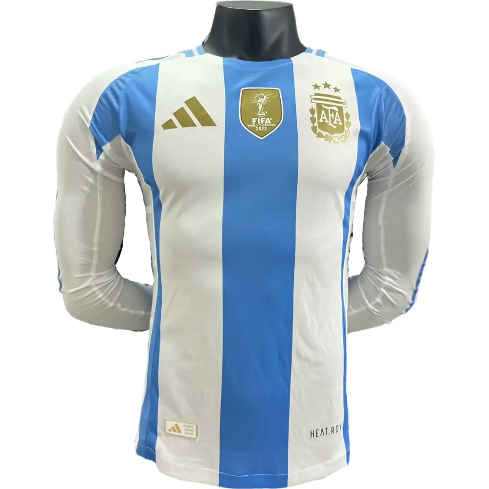 2024/25 Argentina Home Long Sleeve Shirt - Player Version