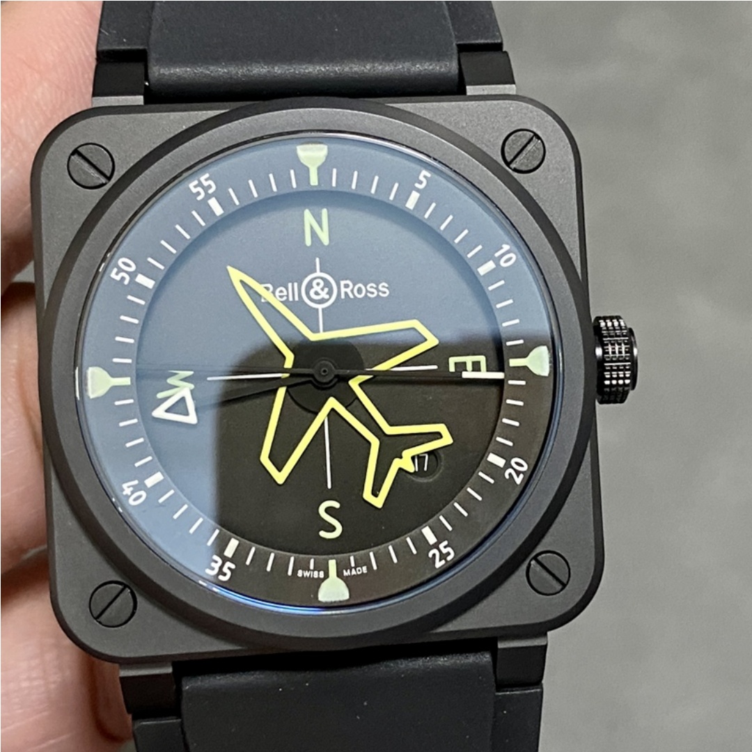 【Super Clone】Bell & Ross BR 03 Gyrocompass Square Pilot