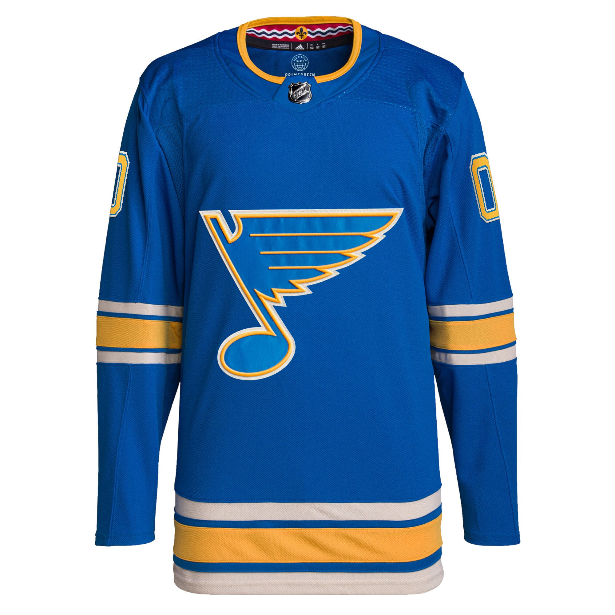 St. Louis Blues   Alternate  Primegreen  Custom Jersey – Blue