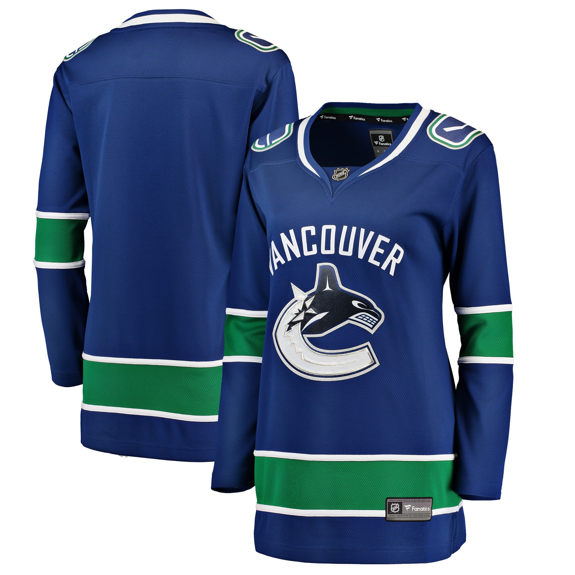 Vancouver Canucks Fanatics Women’s Breakaway Home Jersey – Blue