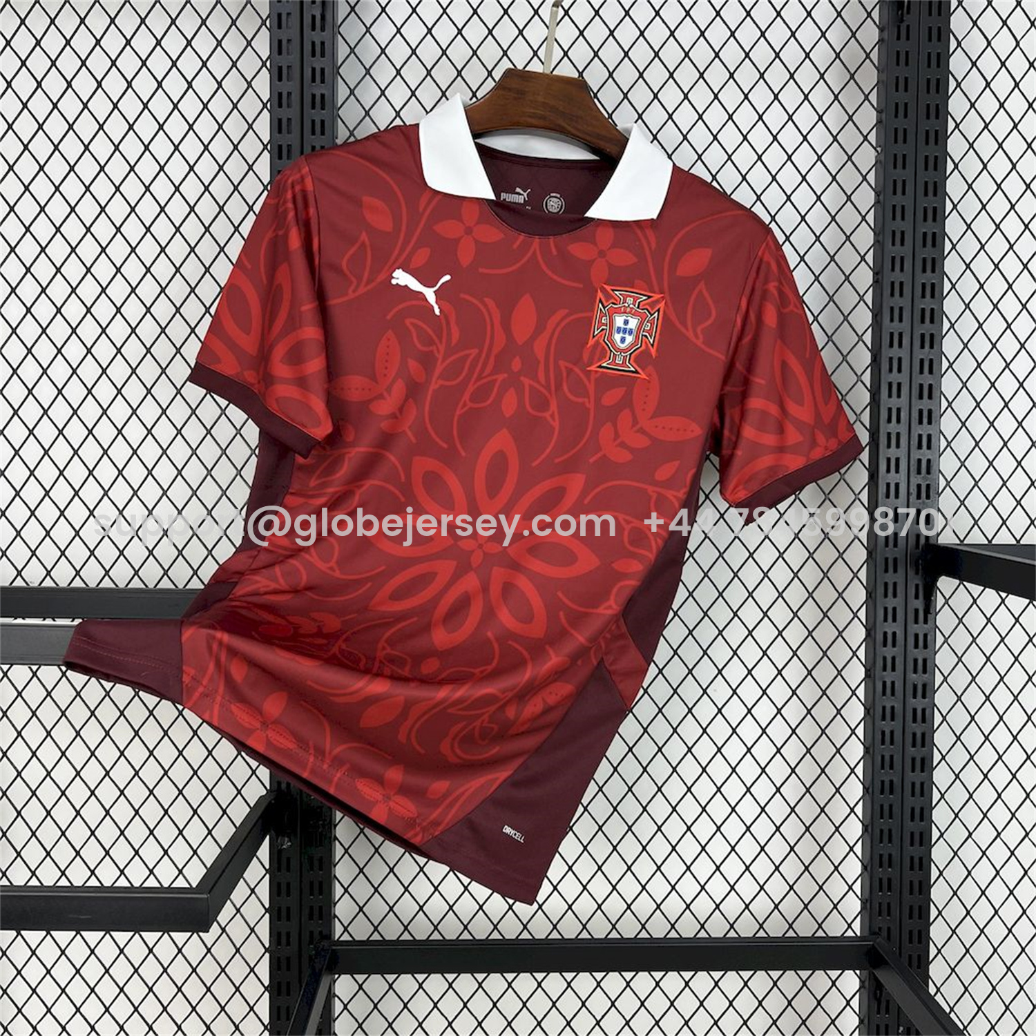 Portugal 2025-26 Red Flower Training Jersey - Fans Version