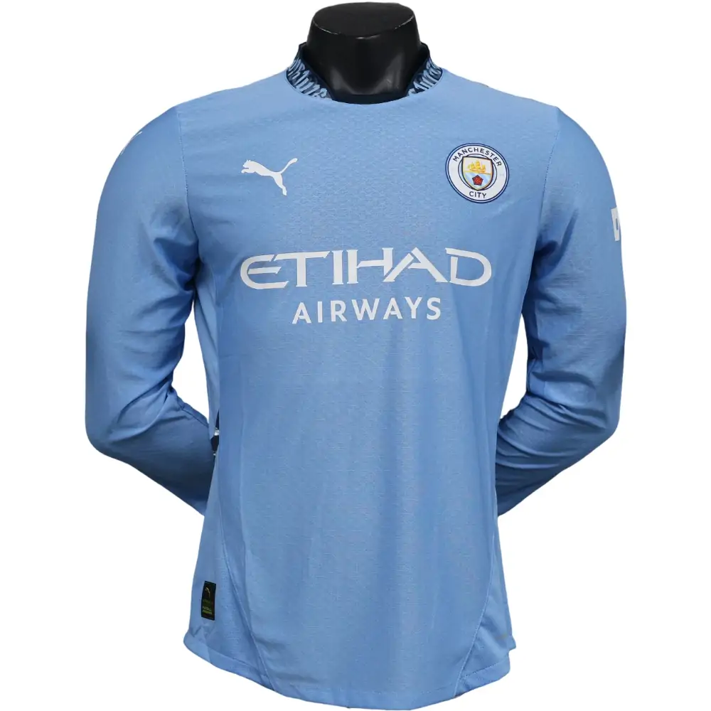 2024/25 Manchester City Home Long Sleeve - Player Edition
