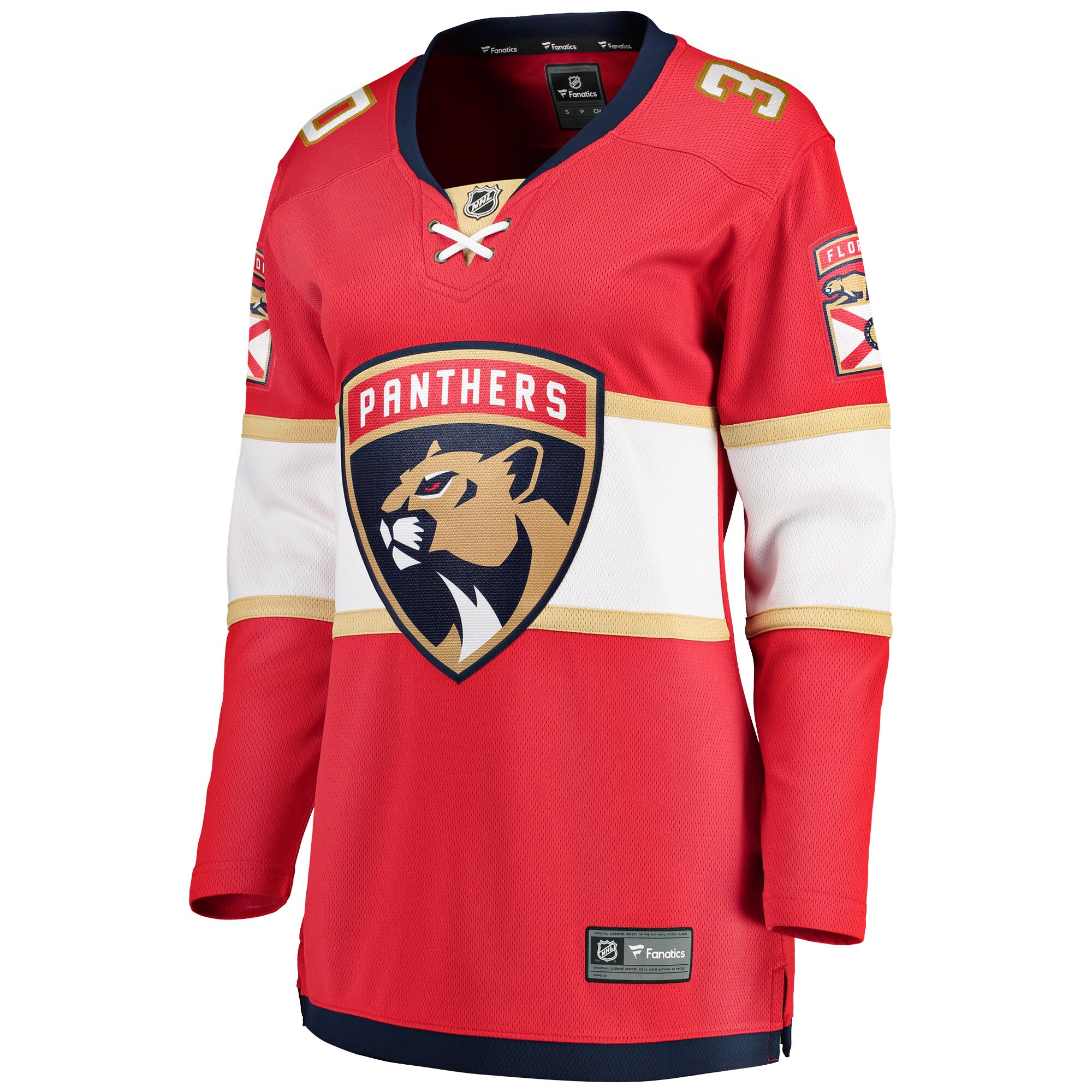 Spencer Knight Florida Panthers Fanatics Women’s Home Breakaway Jersey – Red
