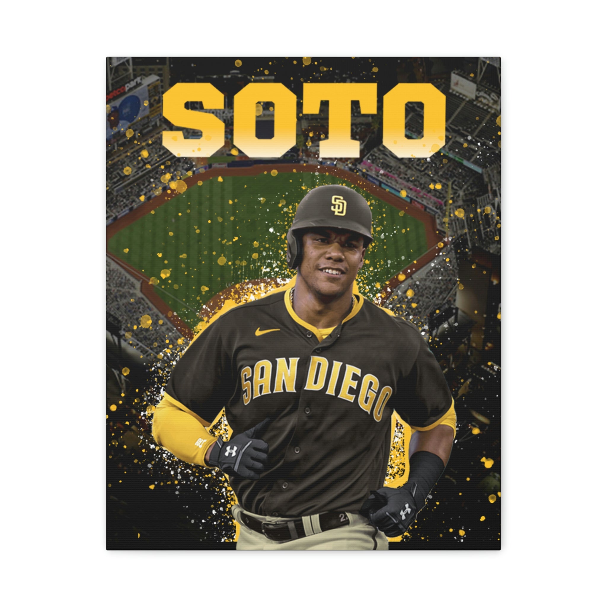 Juan Soto San Diego Padres Petco Park Premium Wall Art Canvas Wrap