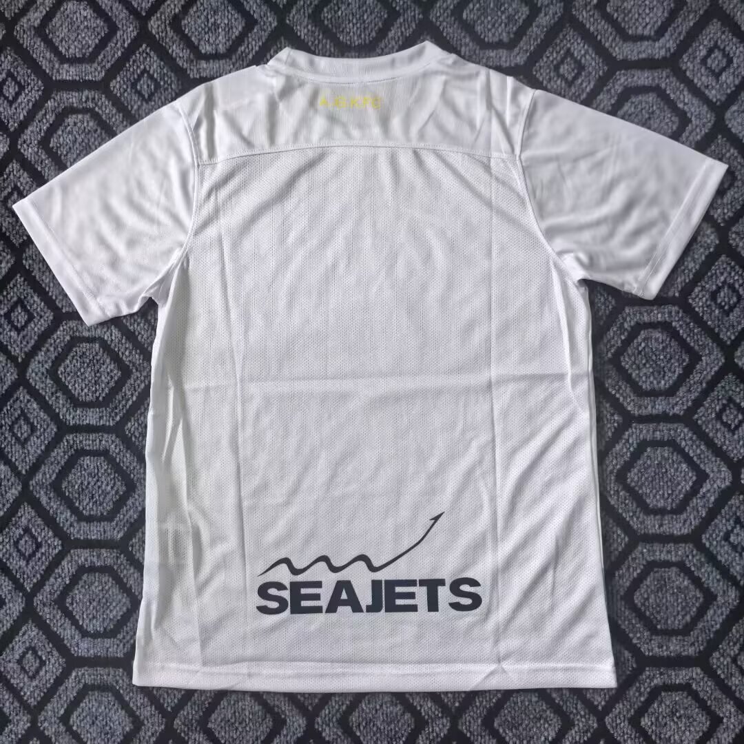 2025-2026 Greek Super League Athens Second Away White Jersey - Fan Edition